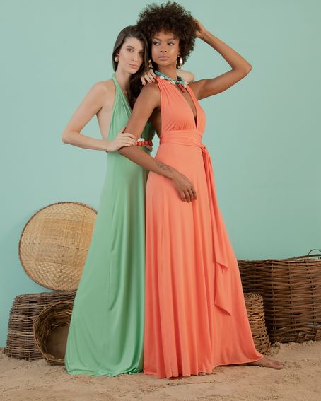Vestido Longo Frente Única Capadócia