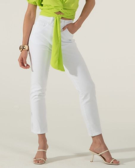 Calça Reta Off White