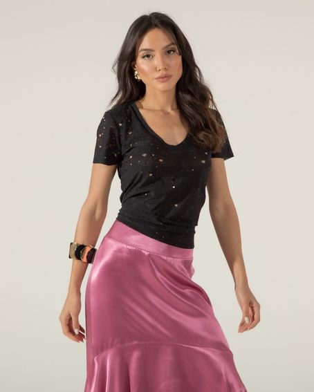 Saia Midi Pala Rosa Málaga
