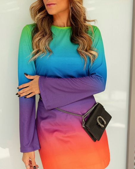 Blusa Ombre Estampada