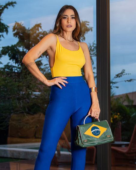 Body Alça Amarelo