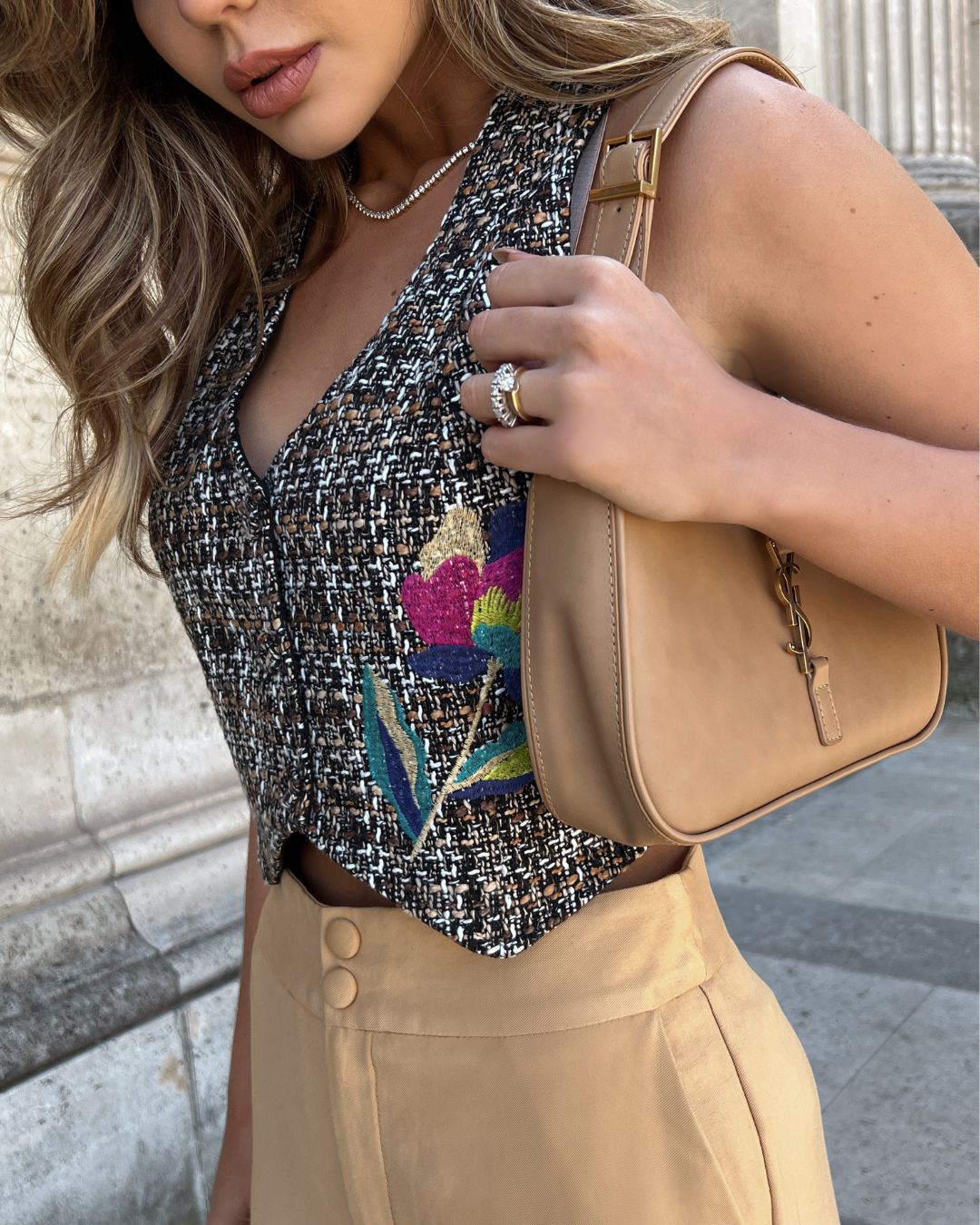 Colete Bordado Tweed - Murau