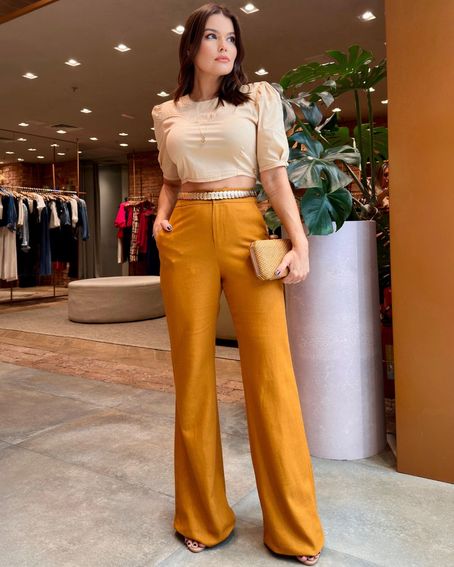 Calça Gizely Bege Escuro