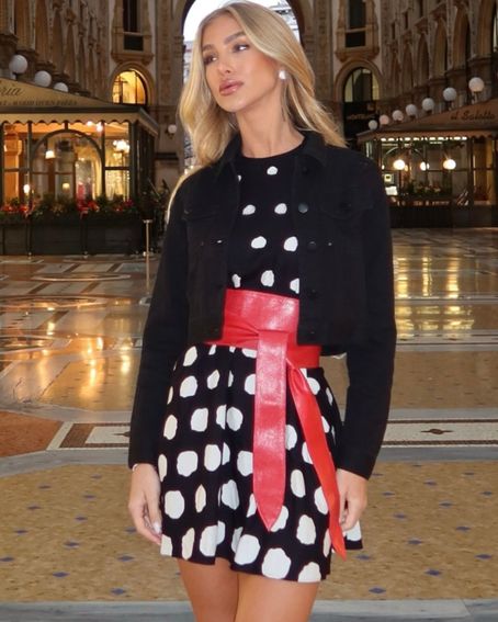 Vestido Degradê Estampa Poá