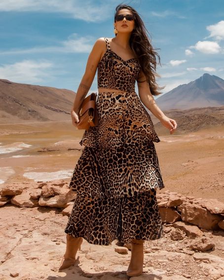 Top Estampa Leopardo