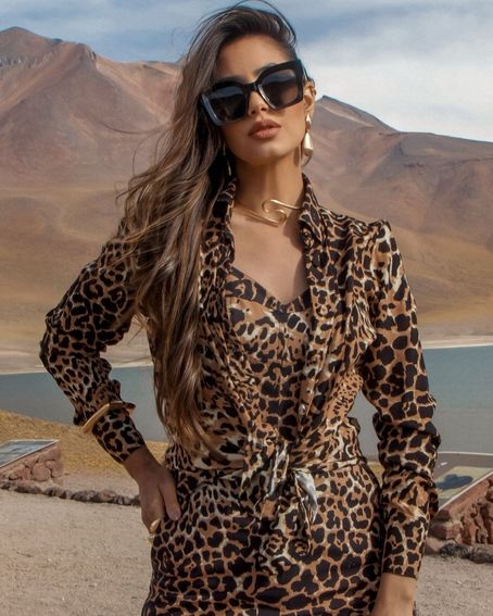 Camisa Estampa Leopardo