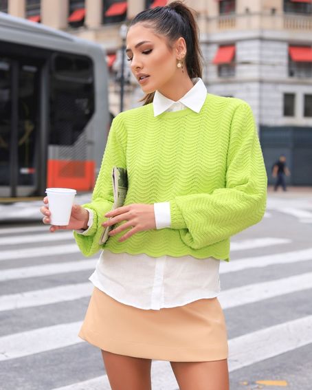 Blusa Tricot Waves Lima