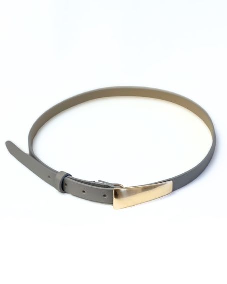 Cinto Basic Fivela Metal Cinza