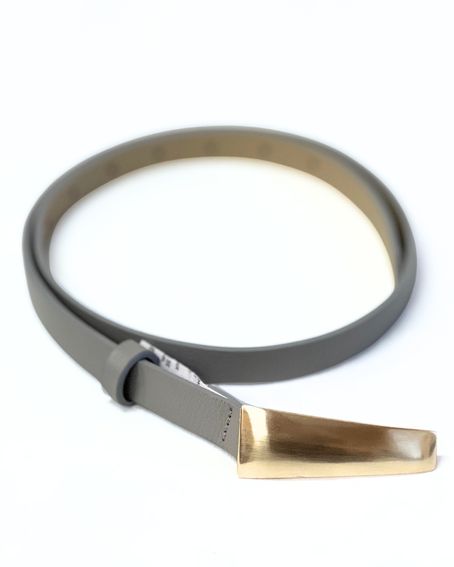 Cinto Basic Fivela Metal Cinza