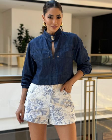 Casaqueto Viscose Denim
