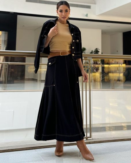 T-Shirt Malha Cropped Bege