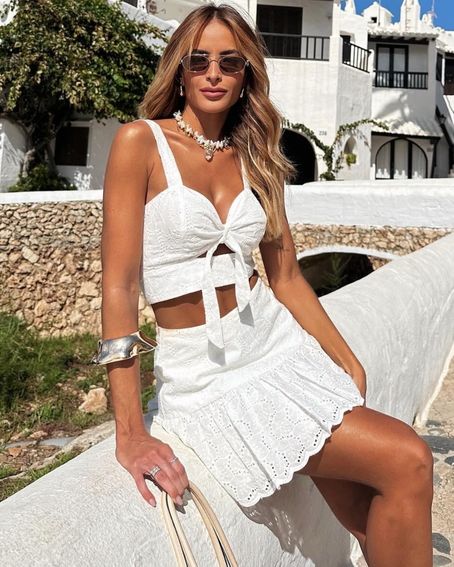 Top Nó Laise Off White