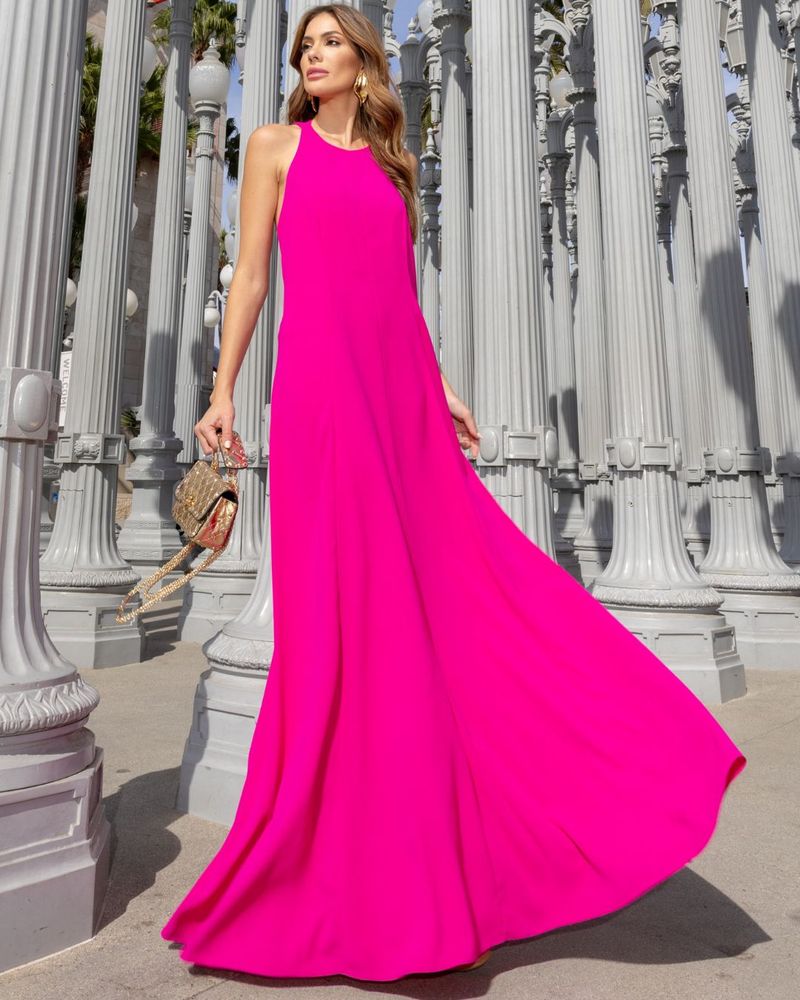 Vestido-Satin-Fluid