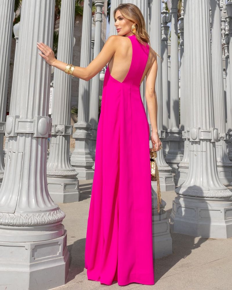 Vestido-Satin-Fluid
