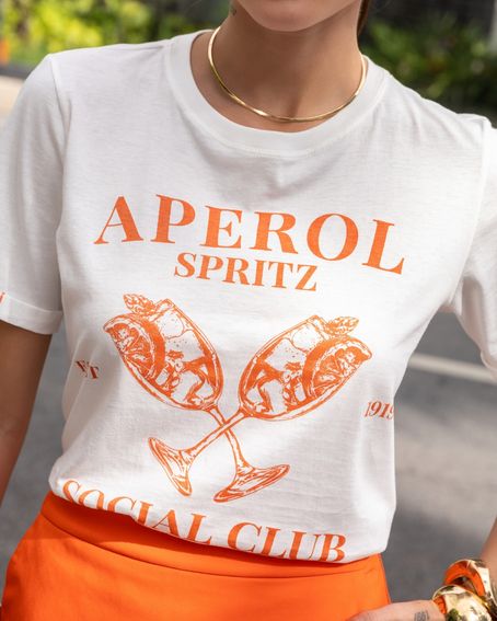 T-Shirt Aperol Off White