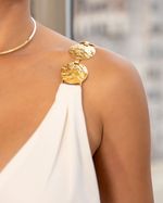 Vestido-Satin-Alca-Metal