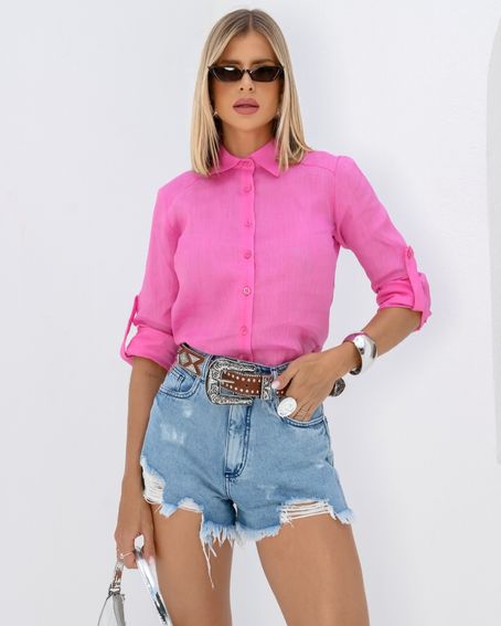 Camisa Gi Rosa Sakura