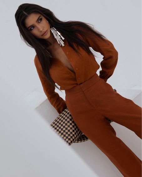 Camisa Gi Marrom Caramel