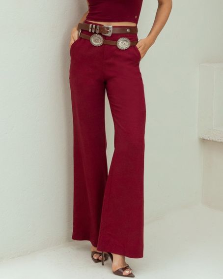 Calça Aline Vinho Cabernet