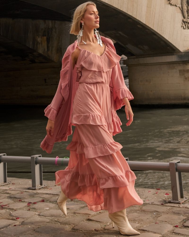 Vestido-Ruffles