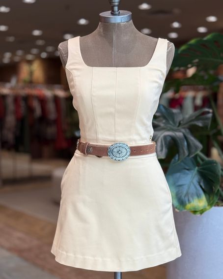 Cinto Boho Chic Tachas Caramelo