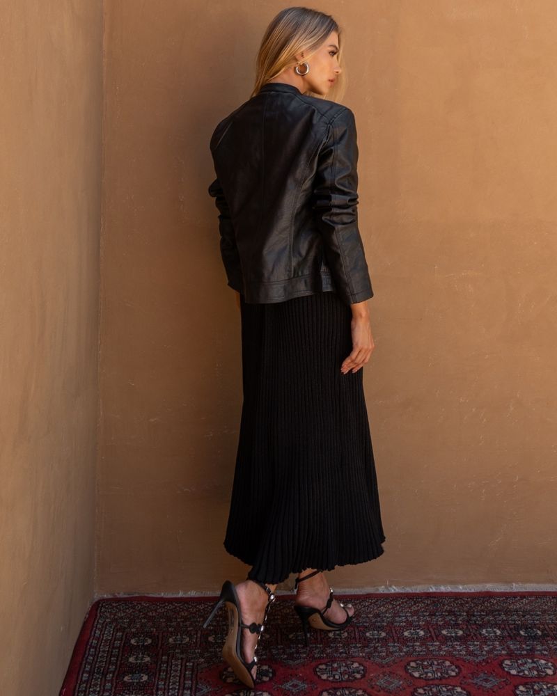 Saia-Tricot-Plisse-Lurex