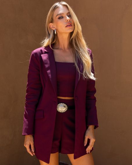 Blazer Aline Vinho Berry