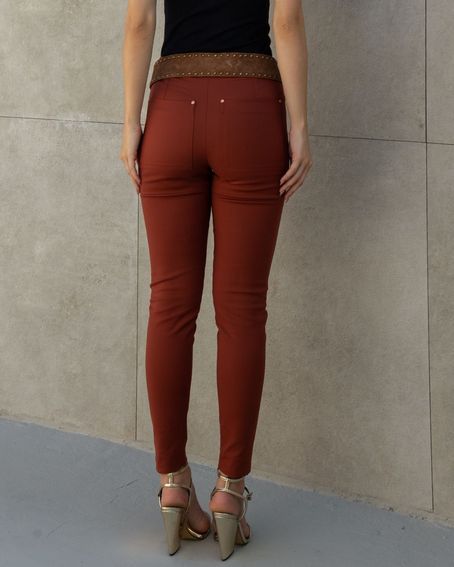 Calça Skinny Marrom Brown