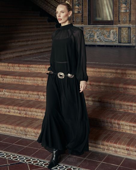 Vestido Boho Preto