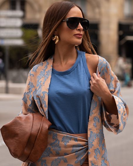 Regata Long Azul Jeans