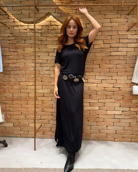 Vestido Malha Day By Day Preto