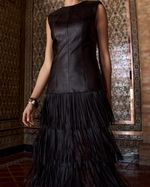 Vestido-Couro-Franja