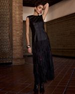Vestido-Couro-Franja