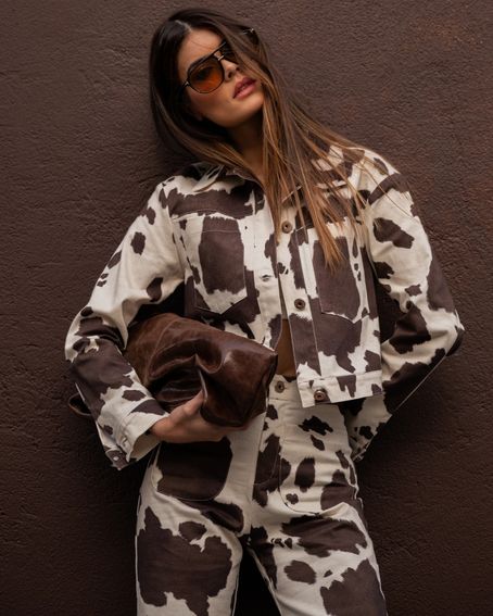 Jaqueta Cow Marrom