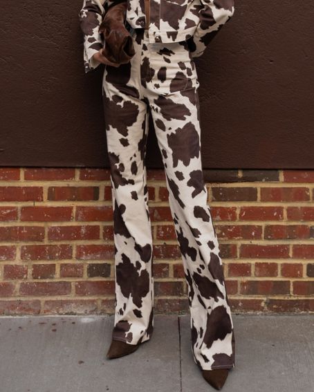 Calça Sarja Cow Marrom