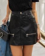 Short-Saia-PU-Ziperes