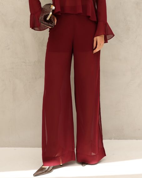 Calça Paisley Vinho Berry