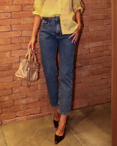 Calça Reta Jeans