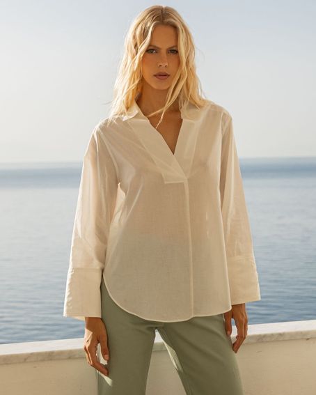 Camisa Voil Off White