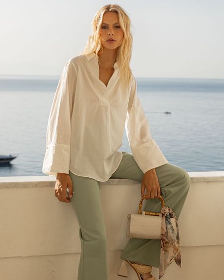 Camisa Voil Off White