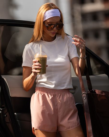 T-Shirt Malha Cropped Off White