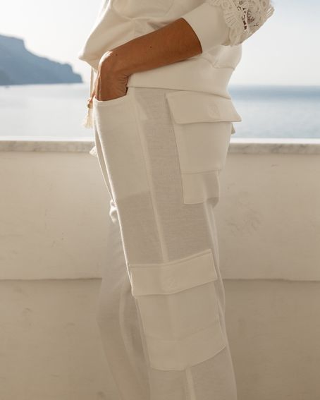 Calça Moletom Bolsos Off White