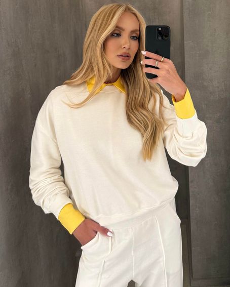 Moletom Basic Estonado Off White