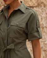 Vestido-Safari-Manga-Curta