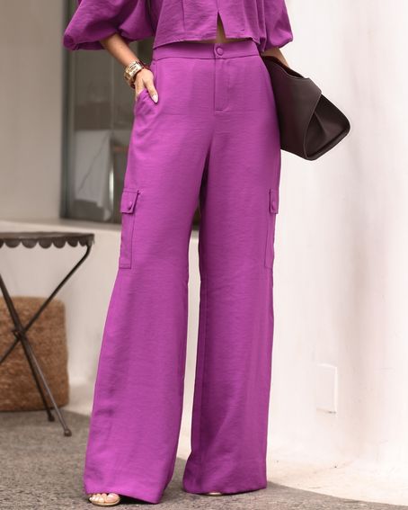 Calça Bolso Magenta
