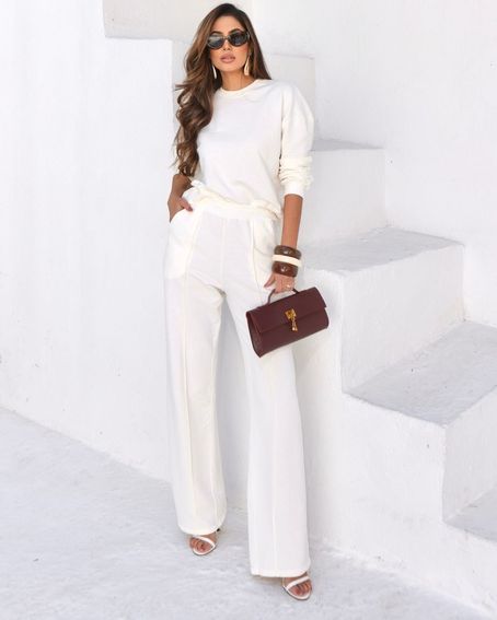 Moletom Basic Estonado Off White
