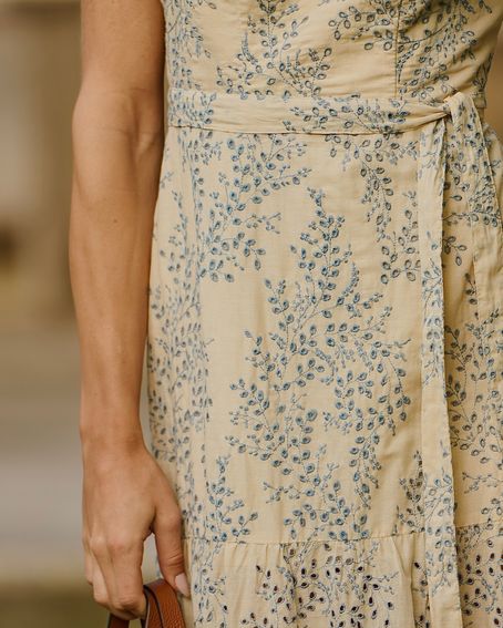 Vestido Laise Romantic Bege