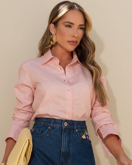 Camisa Gi Rosa Lady