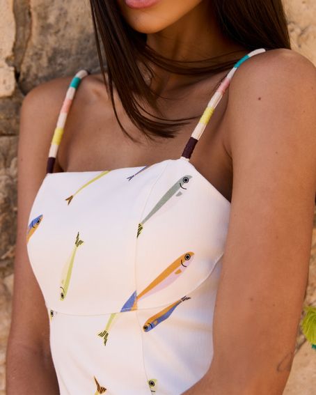 Vestido Sarja Sardines Colors