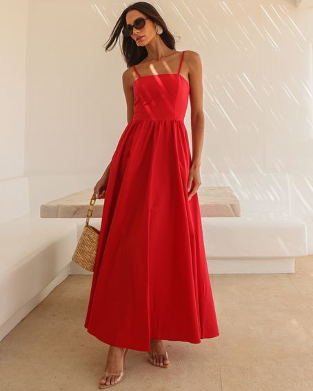 Vestido Algodão Day By Day Vermelho